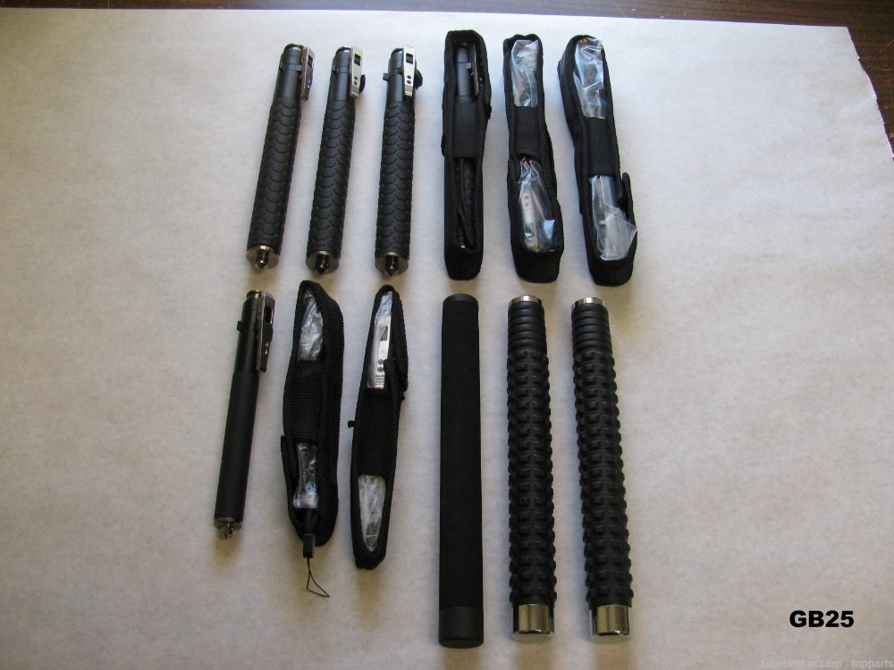 Lot of 12 Police Batons (See Description for Size Details)-img-0