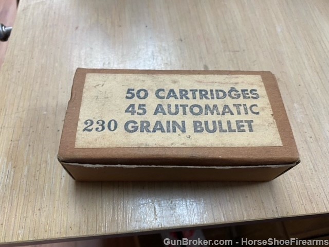 47rds Peters .45 Automatic .45ACP 230 Grain Lead Ball Vintage Cartridges-img-1