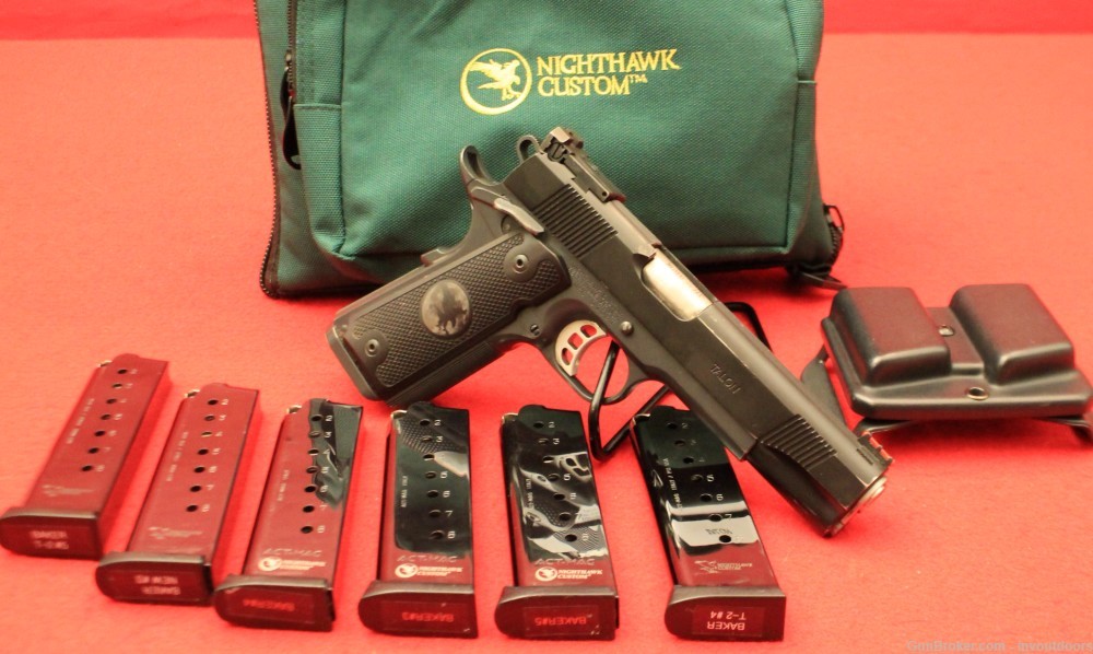 Nighthawk Talon .45 ACP semi-auto pistol with 5" match grade barrel.-img-0