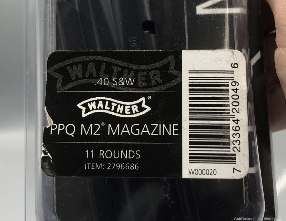 Walther PPQ M2 .40 S&W 11 Round Magazine 2796686 New-img-1