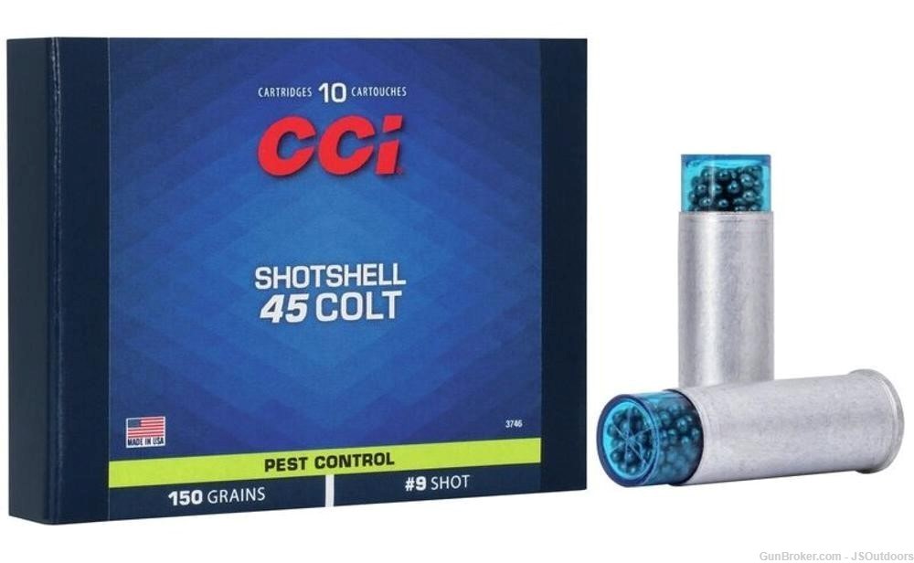 CCI Pest Control 45 Colt 150gr #9 Shot Shotshell Ammo - 10rds-img-0