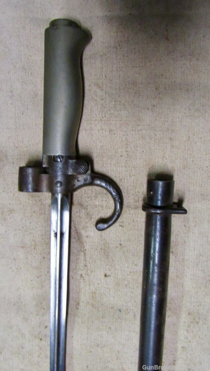WWI Era French 1886 Lebel Epee Bayonet With Scabbard-img-1