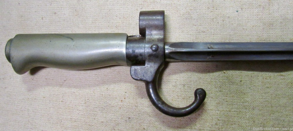 WWI Era French 1886 Lebel Epee Bayonet With Scabbard-img-6