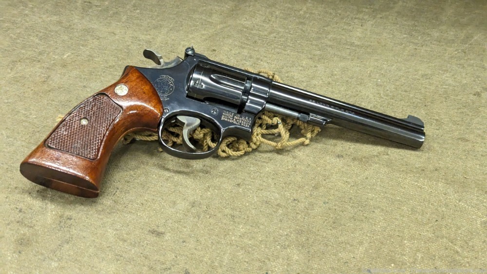 Smith & Wesson  S&W  6"  barrel 17-3 22lr  6 shot  1975-img-0