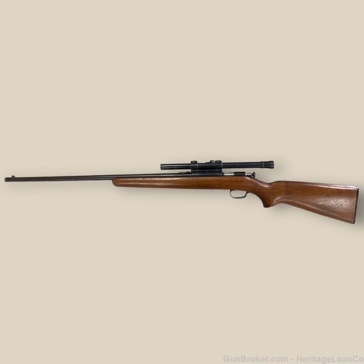 Winchester Model 67A .22S/L/LR bolt action with a Weaver Scope-img-0