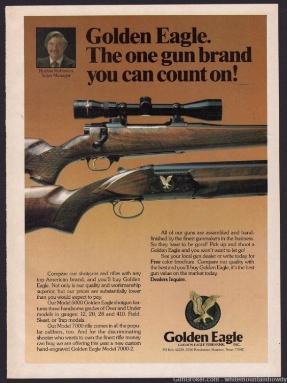1979 GOLDEN EAGLE Model 5000 & 7000 Shotgun AD-img-0