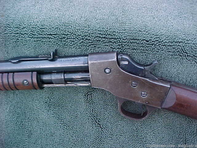 Vintage J. STEVENS 22 SL/LR VISIBLE LOADING REPEATER Pump Rifle Pat. 1907-img-2