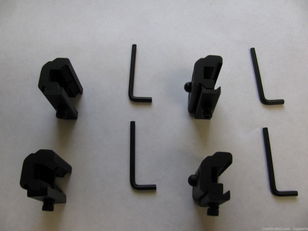4 Qty. Bipod Adapters with Sling Studs (3 holes), for 20mm Rails-img-4