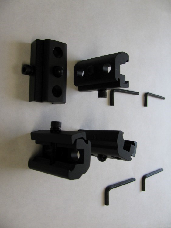 4 Qty. Bipod Adapters with Sling Studs (3 holes), for 20mm Rails-img-1