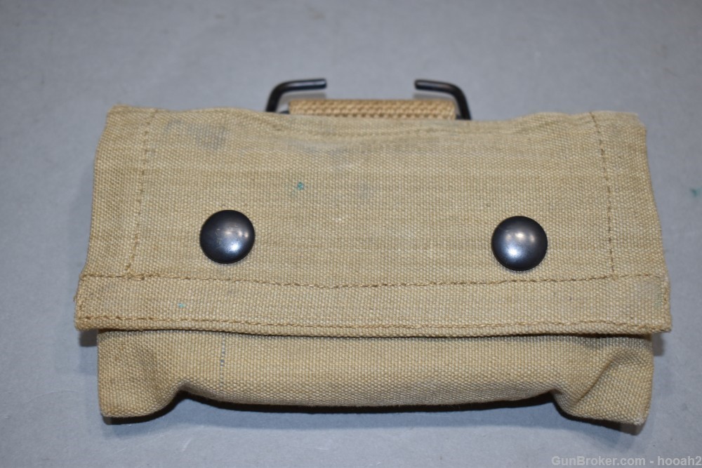 Very Fine Mills 1918 Dated WWI First 1st Aid Pouch w WWII J&J Dressing-img-6