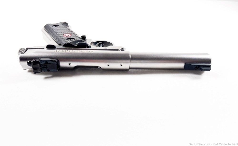 Ruger Mark IV Target .22LR Pistol Stainless Bull Barrel 40103 Excellent-img-3