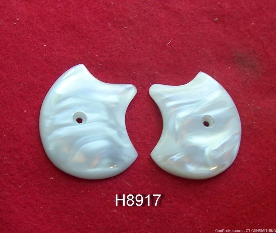 Kirinite White Pearl Grips for High Standard Model Derringers!-img-1