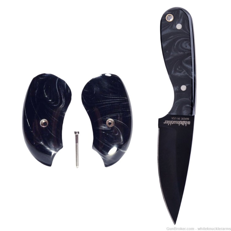 Whiteknuckler Brand Derringer Black Pearl Grip Set w/ Matching Classic M3-img-1
