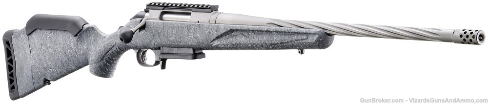   Ruger 46903 American Gen 2 7mm-08 Rem 3+1, 20" Gun Metal Gray Cerakote Sp-img-0
