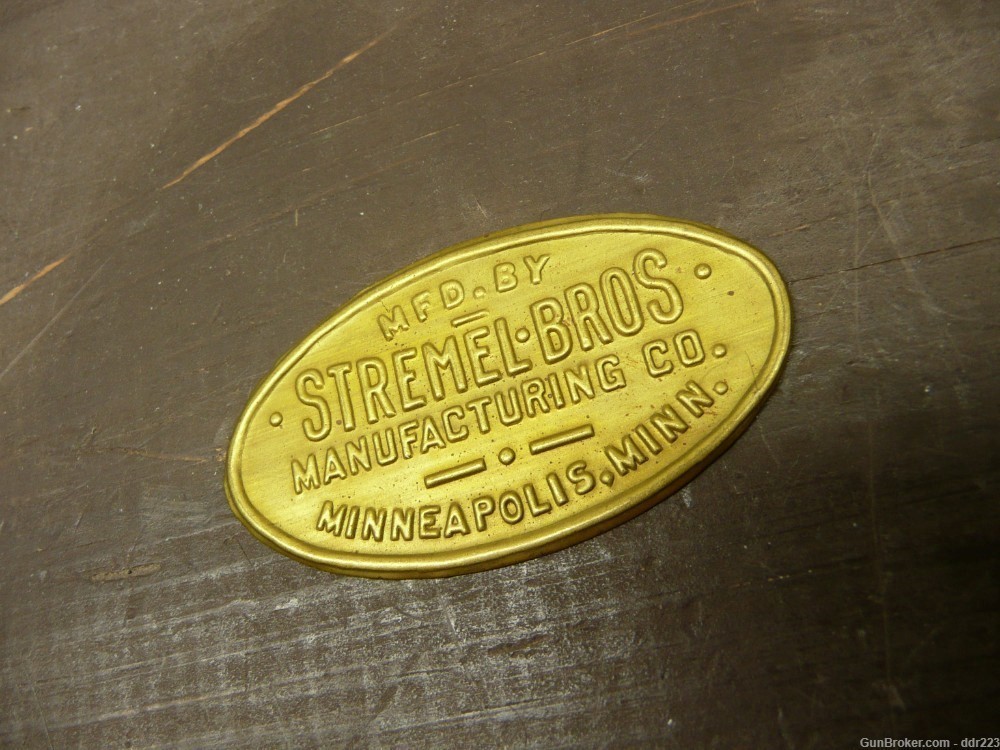 Stremel Bros Manufacturers Name Plate  (z390)-img-3