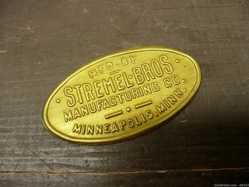 Stremel Bros Manufacturers Name Plate  (z390)-img-1