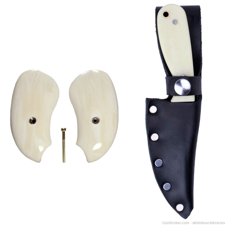 Whiteknuckler Brand Derringer Ivory Grip Set w/ Matching Classic M3-img-0