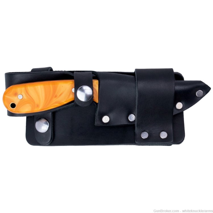 Whiteknuckler Brand Derringer Orange Pearl Grip Set w/ Matching Classic M3-img-2
