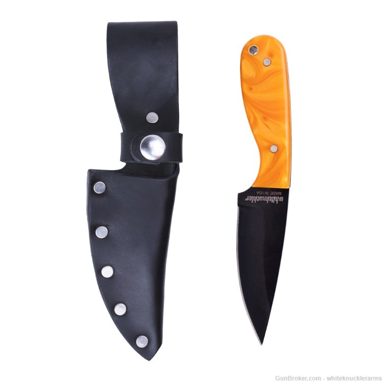 Whiteknuckler Brand Derringer Orange Pearl Grip Set w/ Matching Classic M3-img-4