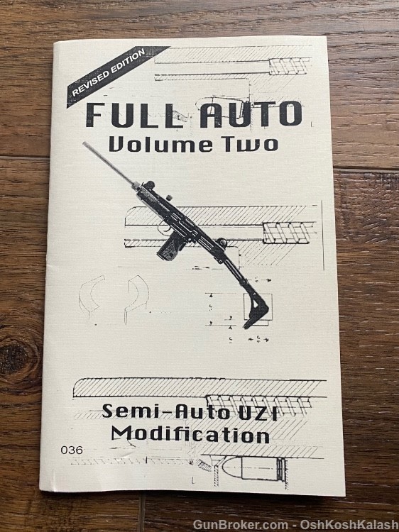 Full Auto Modification Manual UZI Rare Book -img-0