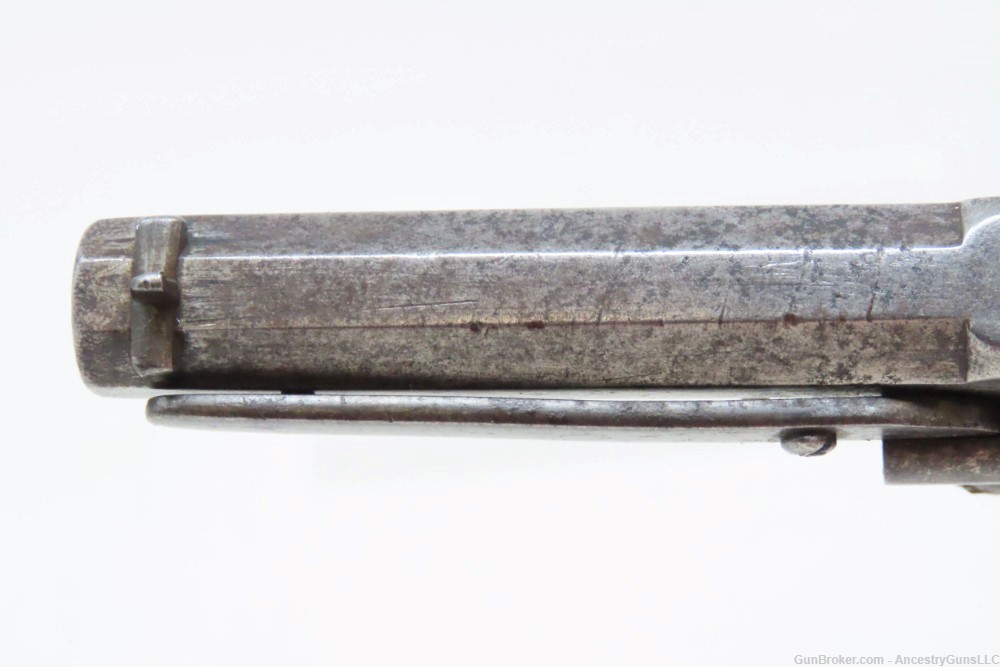 ADAMS Patent POCKET Revolver ANCION & CIE Belgium .32 Antique ENGRAVED-img-8