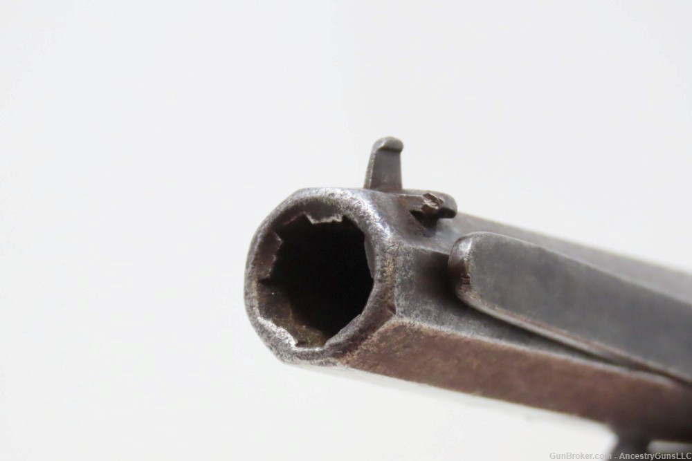 ADAMS Patent POCKET Revolver ANCION & CIE Belgium .32 Antique ENGRAVED-img-9