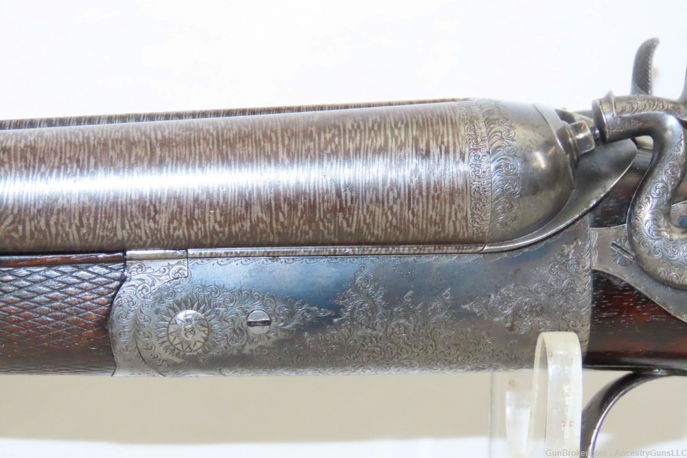 FRENCH ENGRAVED ROBLIN 16 Gauge SIDE x SIDE HAMMER Shotgun Ejectors Antique-img-6