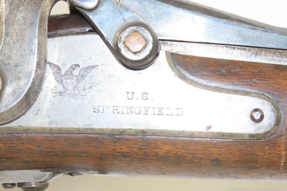 Antique U.S. SPRINGFIELD Model 1866 .50-70 GOVT ALLIN Conversion TRAPDOOR  -img-5