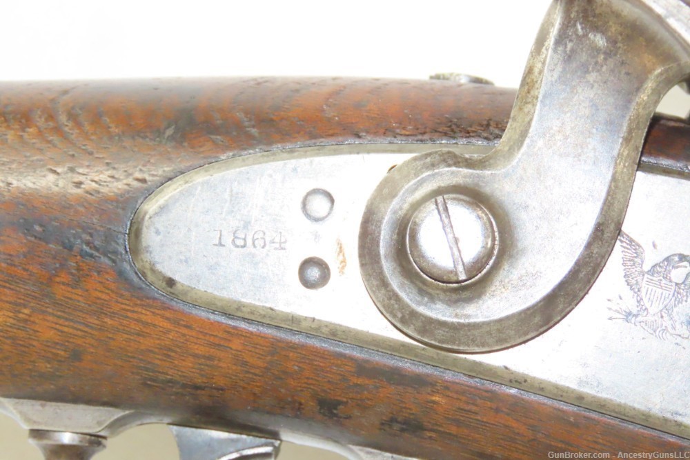 Antique U.S. SPRINGFIELD Model 1866 .50-70 GOVT ALLIN Conversion TRAPDOOR  -img-6