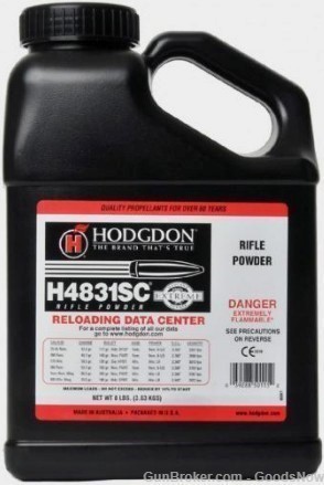 Hodgdon H4831SC  Smokeless Powder 8lbs SC H4831 H4831SC Hodgdon  H4831 SC -img-0