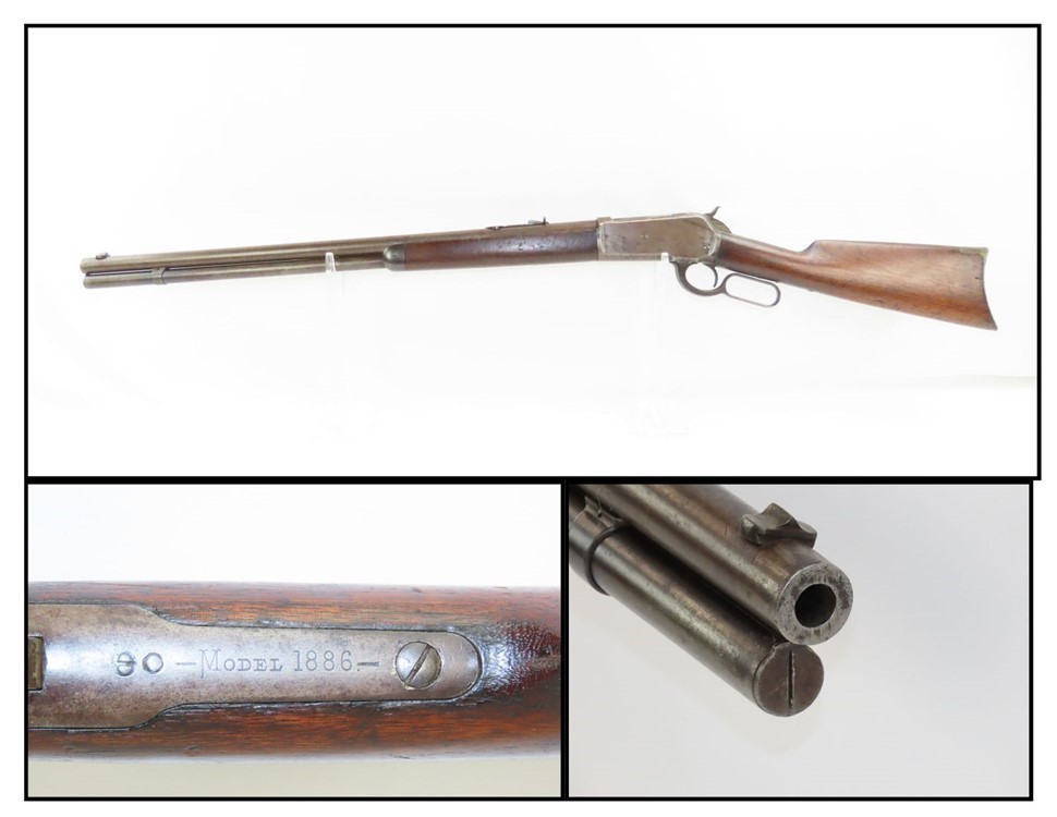 1888 Antique WINCHESTER Model 1886 Lever Action .40-82 WCF REPEATING Rifle-img-0