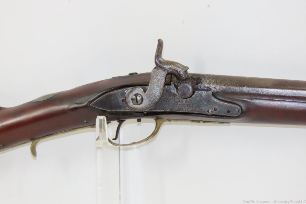 1797 EARLY AMERICAN NEW ENGLAND Flintlock Musket by THOMAS HOLBROOK Antique-img-3