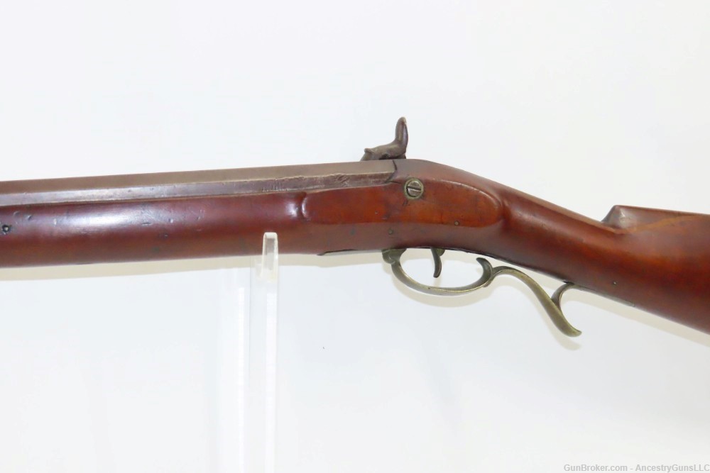 c1840s Roxbury, MASSACHUSETTS Long Rifle by HENRY PRATT .61 Caliber Antique-img-16