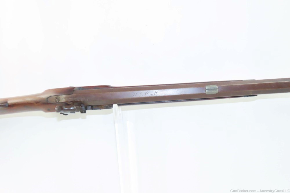c1840s Roxbury, MASSACHUSETTS Long Rifle by HENRY PRATT .61 Caliber Antique-img-12