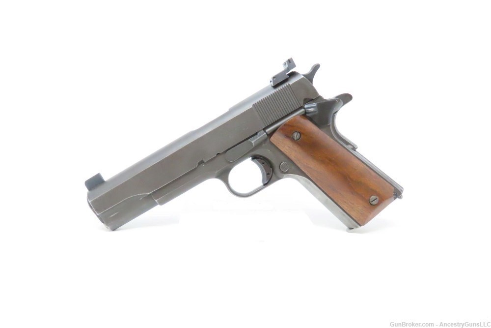 WWII US PROPERTY Marked REMINGTON-RAND Model 1911A1 MATCH Pistol 45 ACP C&R-img-1