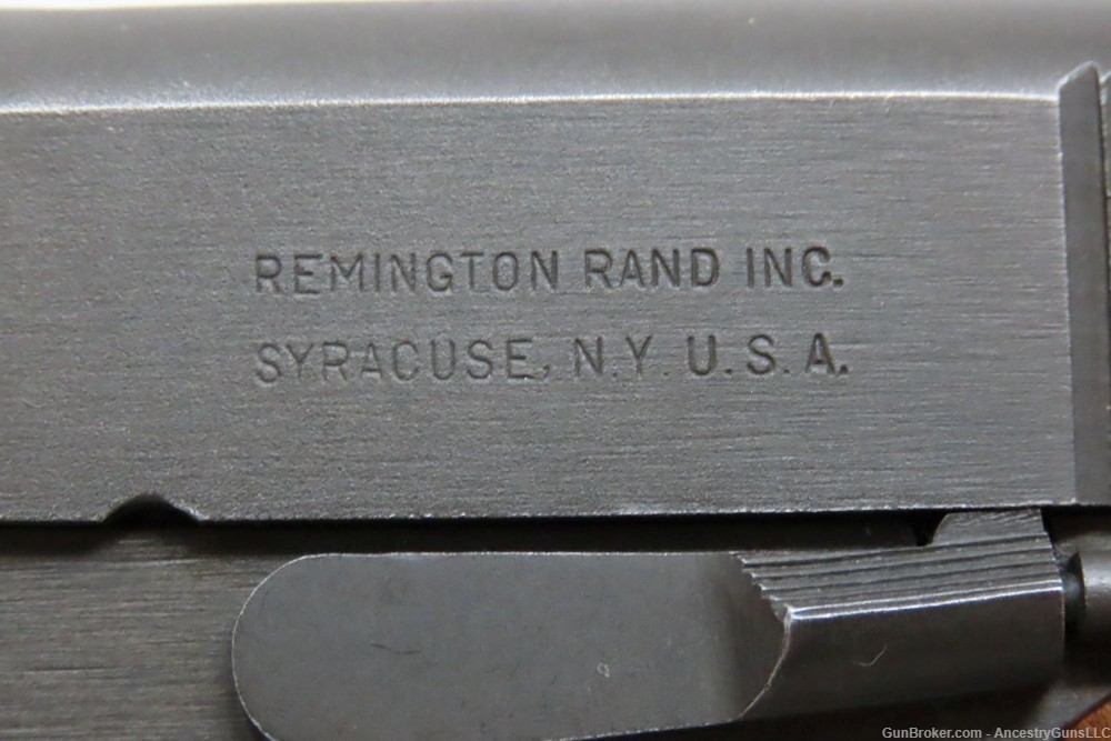 WWII US PROPERTY Marked REMINGTON-RAND Model 1911A1 MATCH Pistol 45 ACP C&R-img-5
