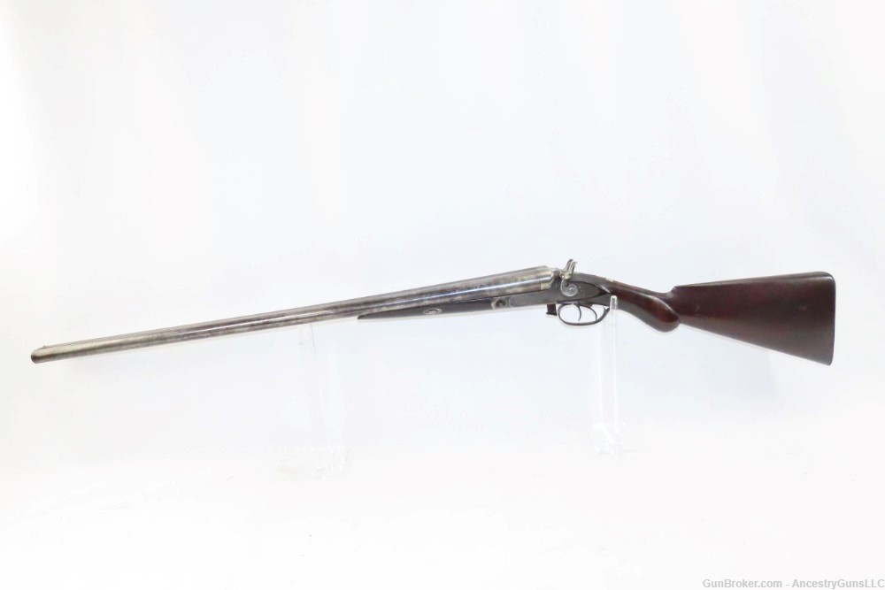 c1876 12 Gauge PARKER BROTHERS UNDERLIFTER Grade 0 HAMMER Shotgun Antique  -img-1