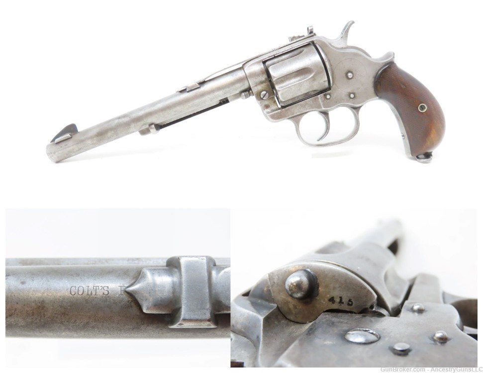 c1882 Antique COLT Model 1878 FRONTIER .45 Long Colt DOUBLE ACTION Revolver-img-0