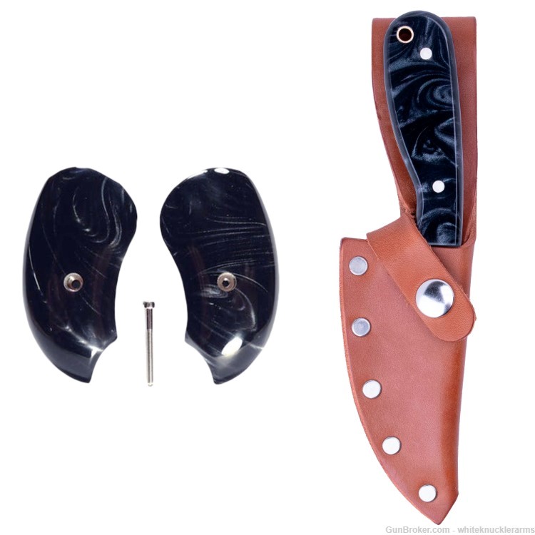 Whiteknuckler Brand Derringer Black Pearl Grip Set w/ Matching Classic M3-img-0