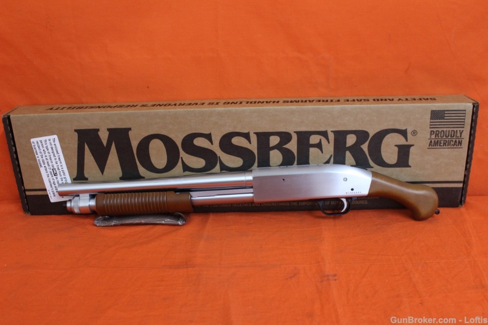 Mossberg 590 Shockwave Chrome 12ga NEW! Free Layaway! - Pump Action ...