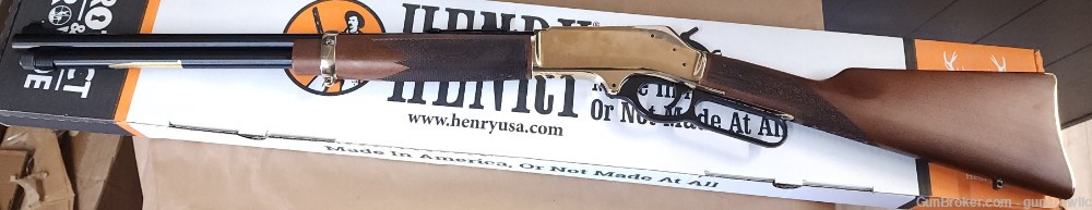Henry Side Gate Lever Action Brass 360 Buckhammer H024-360BH 20" Layaway-img-7