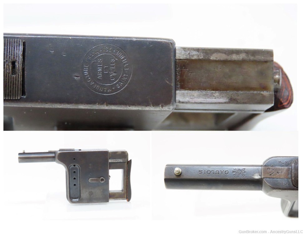 Manufacture FRANCAISE D’ARMES French Gaulois No. 1 PALM SQUEEZER Pistol C&R-img-0