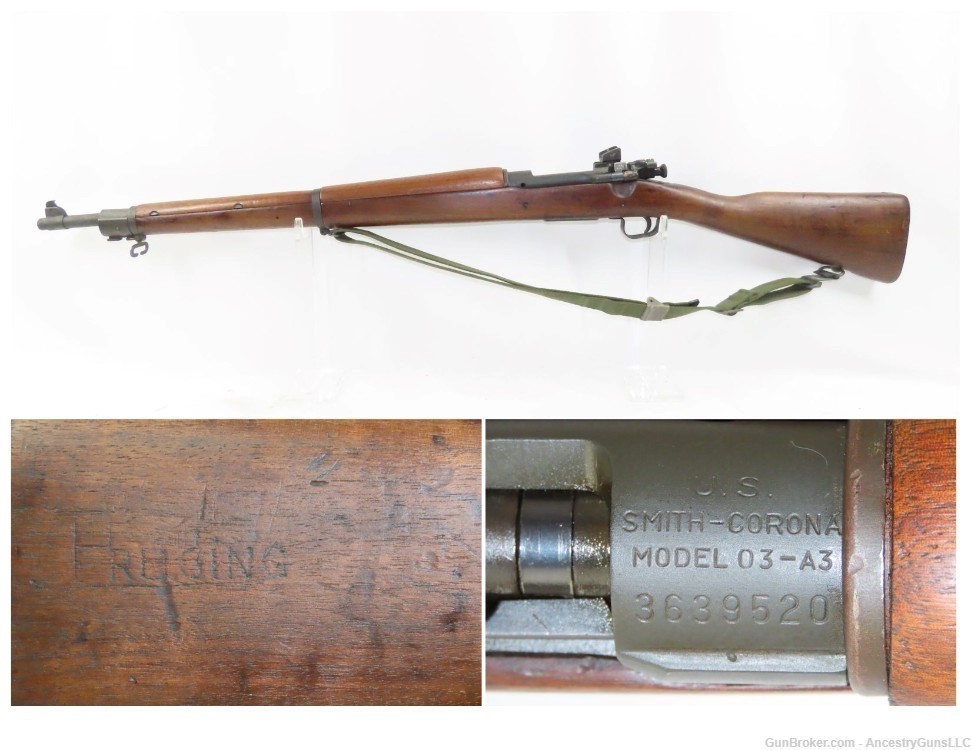 US SMITH-CORONA Model 1903A3 .30-06 Caliber Bolt Action C&R MILITARY Rifle -img-0