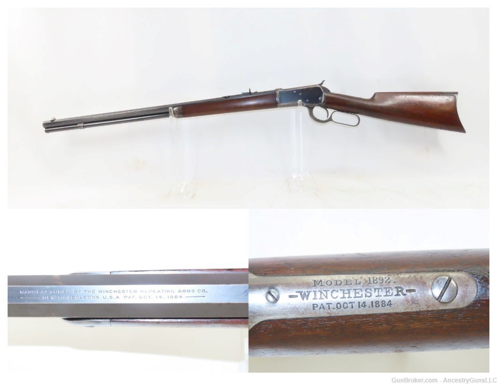 Classic WINCHESTER Model 1892 Lever Action .32-20 WCF C&R Repeating CARBINE-img-0