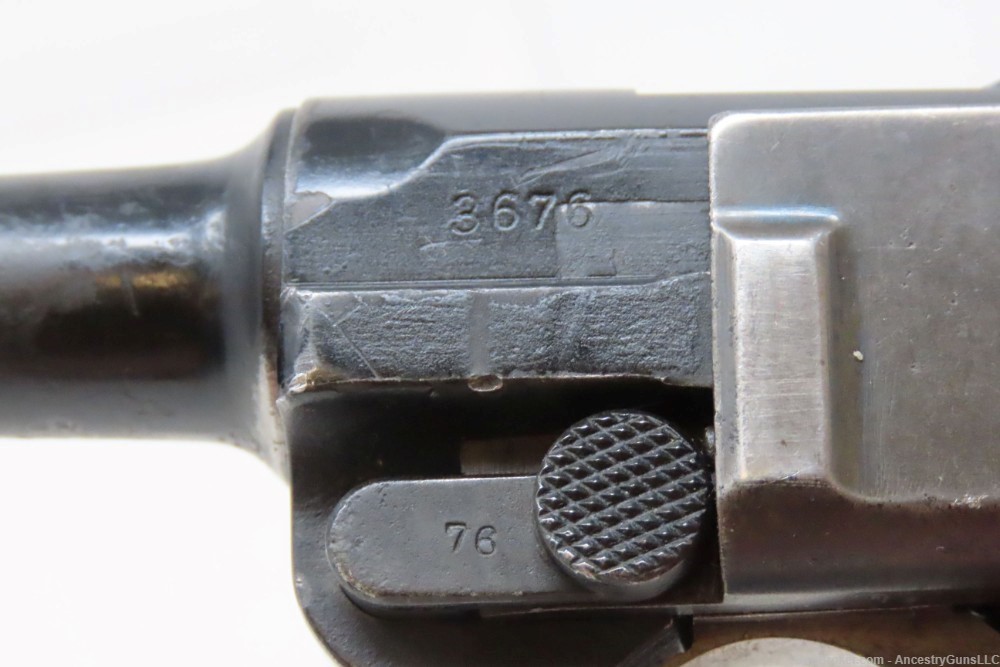1913 Dated WORLD WAR I Era DWM German LUGER P.08 9mm Semi-Auto PISTOL C&R  -img-5