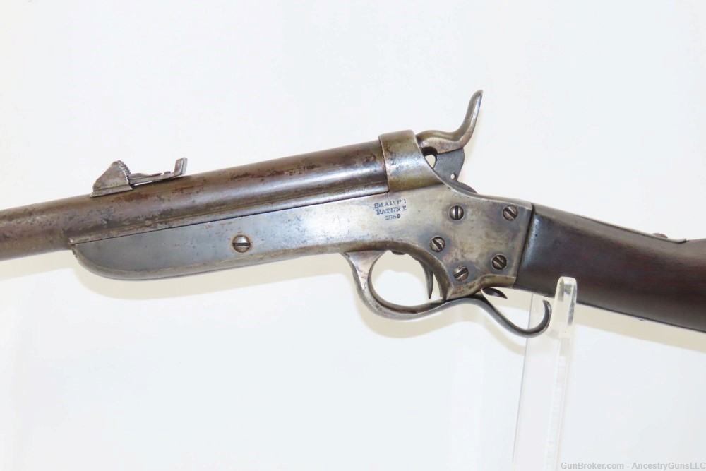 RARE CIVIL WAR Antique SHARPS & HANKINS Model 1862 ARMY .52 Cal. RF Carbine-img-3