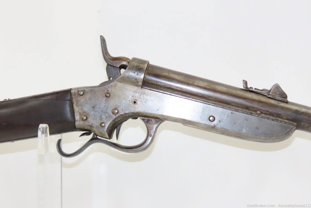 RARE CIVIL WAR Antique SHARPS & HANKINS Model 1862 ARMY .52 Cal. RF Carbine-img-16