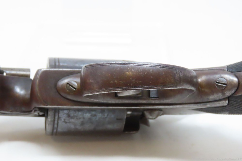 Antique IRISH RETAILER Marked BEAUMONT-ADAMS PATENT Percussion Revolver .45-img-11