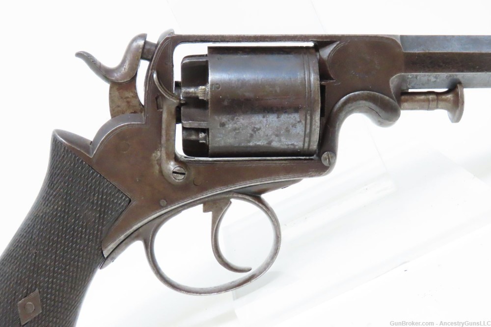 Antique IRISH RETAILER Marked BEAUMONT-ADAMS PATENT Percussion Revolver .45-img-17