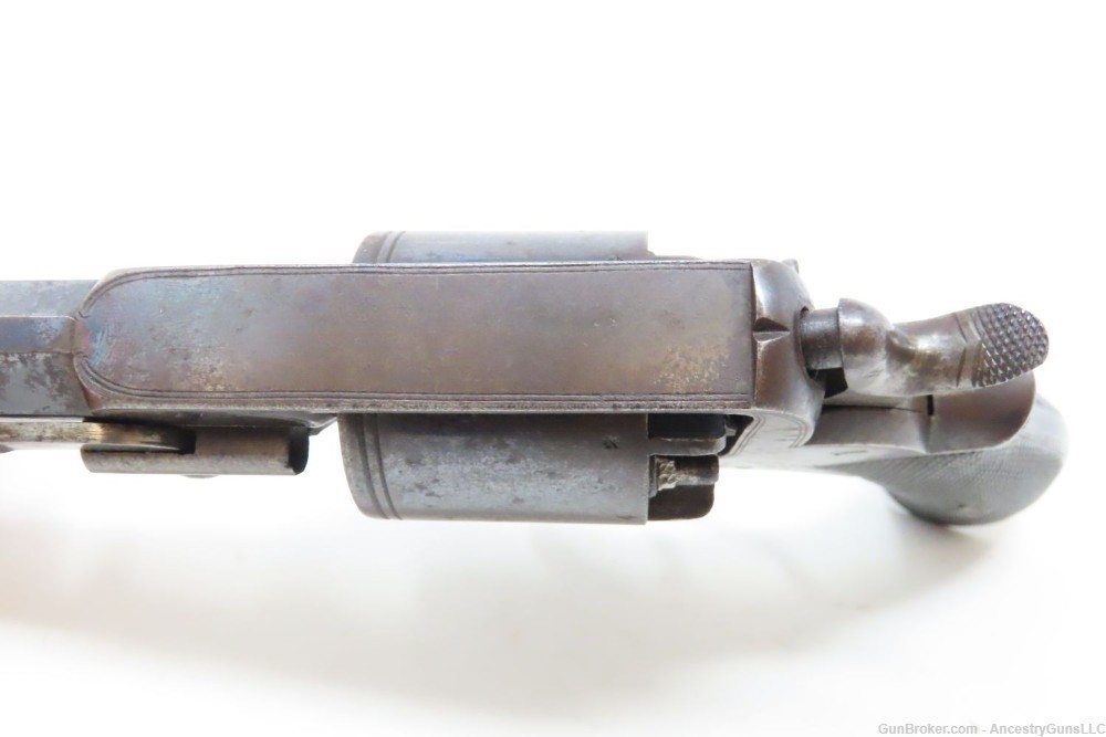 Antique IRISH RETAILER Marked BEAUMONT-ADAMS PATENT Percussion Revolver .45-img-6